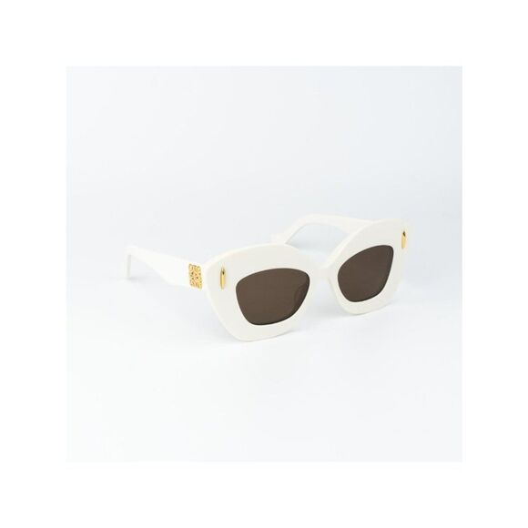 Loewe Women Sunglasses Ivory Brown Cat Eye LW40127I ANAGRAM 25E NEW AUTHENTIC main image 9